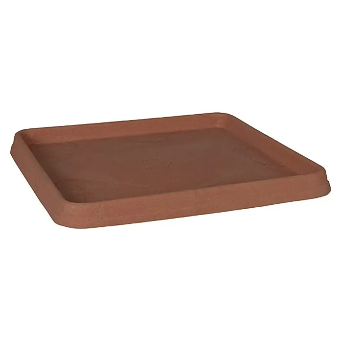 Geli Podloška za teglu Bianca - 43 x 43 x 4 cm, Plastika, Terakota - Pogled sprijeda