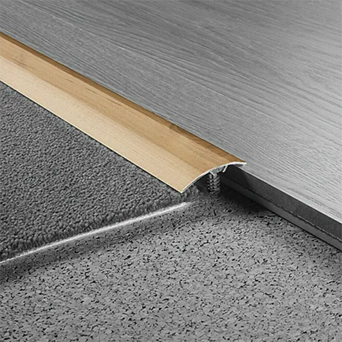 LOGOCLIC Prijelazna ukrasna lajsna - Bukva, 0,9 m x 37 mm, Vrsta montaže: Vijci - Detaljan prikaz
