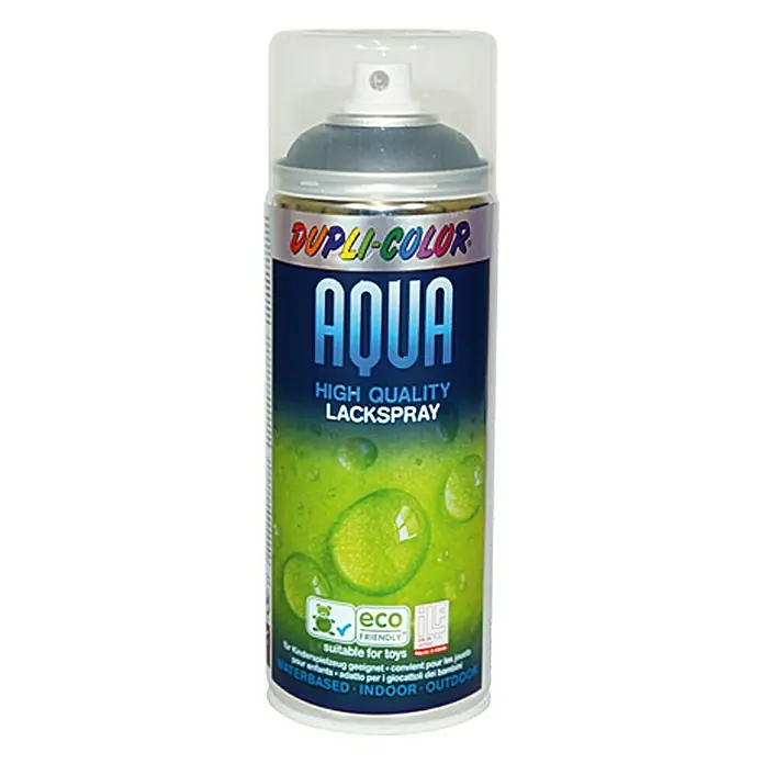 Dupli-Color Aqua Lakspray RAL 9005 Diepzwart - Diepzwart, Mat, 350 ml - Vooraanzicht