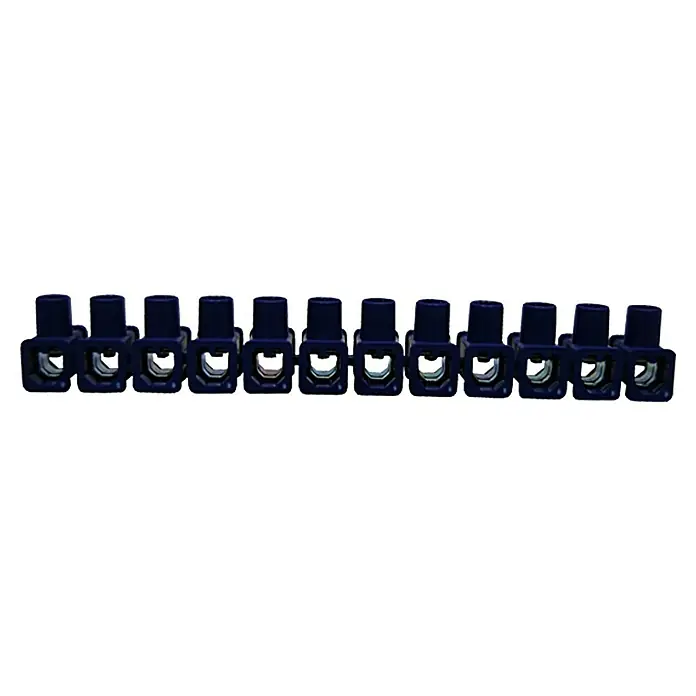ASS Dosenklemme - 12-polig, 2,5 - 6 mm², Blau - Vorderansicht