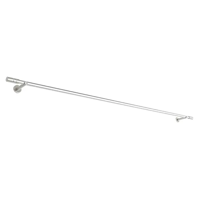 Stilgarnitur Zylinder - Länge: 160 cm, Edelstahloptik, Durchmesser: 20 mm - Diagonale Ansicht
