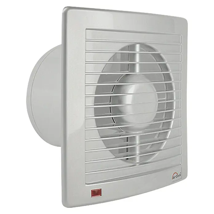 Air-Circle Kupaonski ventilator Air Style - Plemeniti čelik, Promjer: 150 mm - Pogled s desne strane
