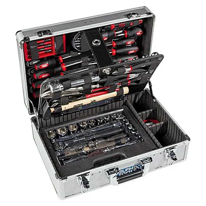 Alpha Tools Kofer za alat Big Box - 119 -dij., Set nasadnih ključeva: ¼″