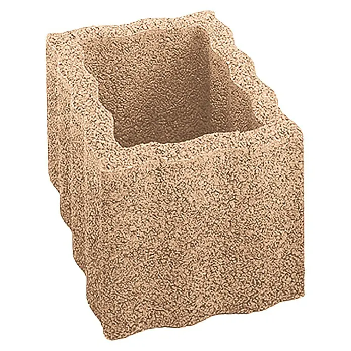 Pflanzstein Rasterstein - Mediterran, 40 x 30 x 25 cm, Beton