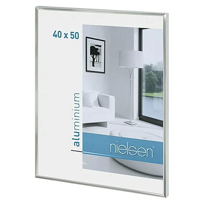 Nielsen Bilderrahmen Pixel - Silber, 40 x 50 cm, Aluminium - Rechte Seitenansicht