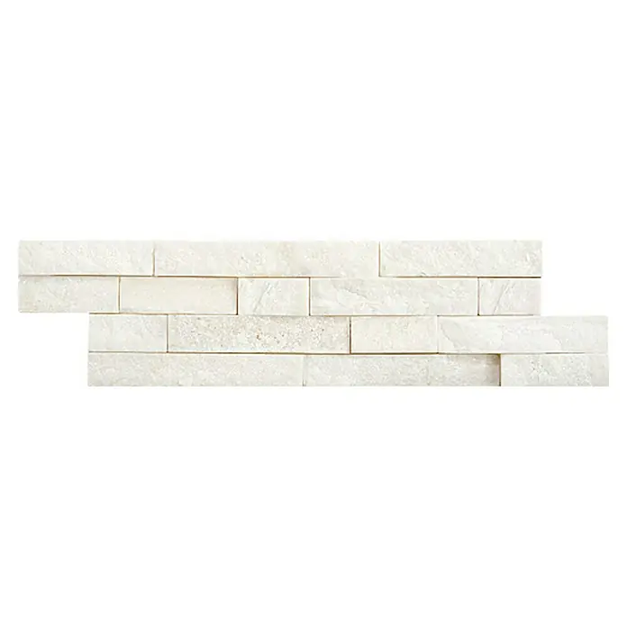 Ambiente by Palazzo Pločice od ukrasnog kamena Brick - 10 x 40 cm, Bijele boje