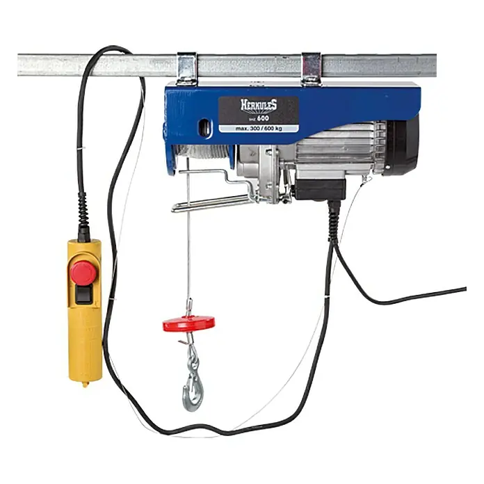 Herkules Elektro-Seilhebezug SHZ 600 - 600 kg mit Umlenkrolle, 1.050 W, 4,6 A