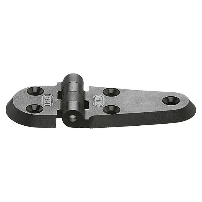 Sprenger Kunststoffscharnier - 110 x 40 mm, Schwarz - Rechte Seitenansicht