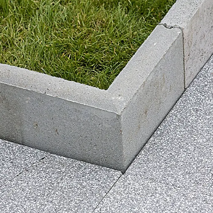 EHL Rasenkanten-Ecke - Grau, Länge: 25 cm, Winkel: 90 °