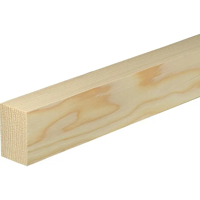 Ravni profil - 2,4 m x 4 cm x 6 cm, Smreka-bor - Pogled s lijeve strane