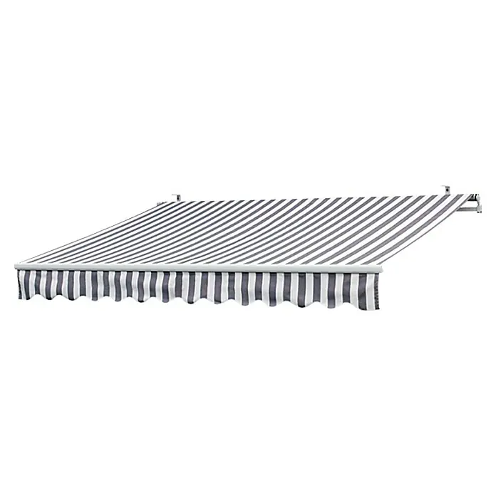 Sunfun Gelenkarmmarkise - Grau/Weiß, Breite: 3 m, Ausfall: 2 m