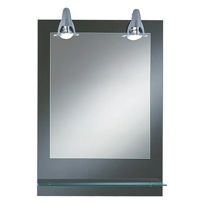 Kristall-Form Lichtspiegel Pierre - 50 x 70 cm, Glasablage