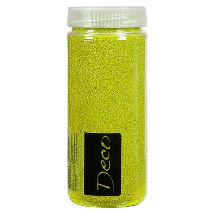 Farbsand - Apfelgrün, Korngröße: Ø 0,1 - 0,5 mm, 500 ml