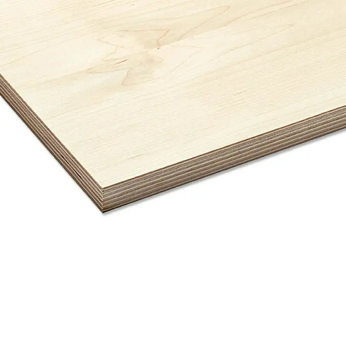 Multiplexplatte nach Maß - Birke, Max. Zuschnittsmaß: 3.000 x 1.500 mm, Stärke: 9 mm - Rechte Seitenansicht