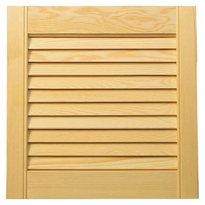 Vrata s lamelama - Š x V: 394 x 1.985 mm, Vrsta lamela: Otvorena, Natur - Pogled odozgo