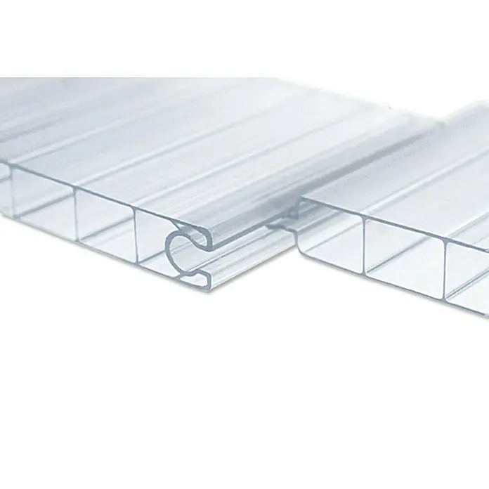 Polikarbonatna ploča sa šupljim komorama Owolux - 300 cm x 20 cm x 16 mm, PVC, Prozirno