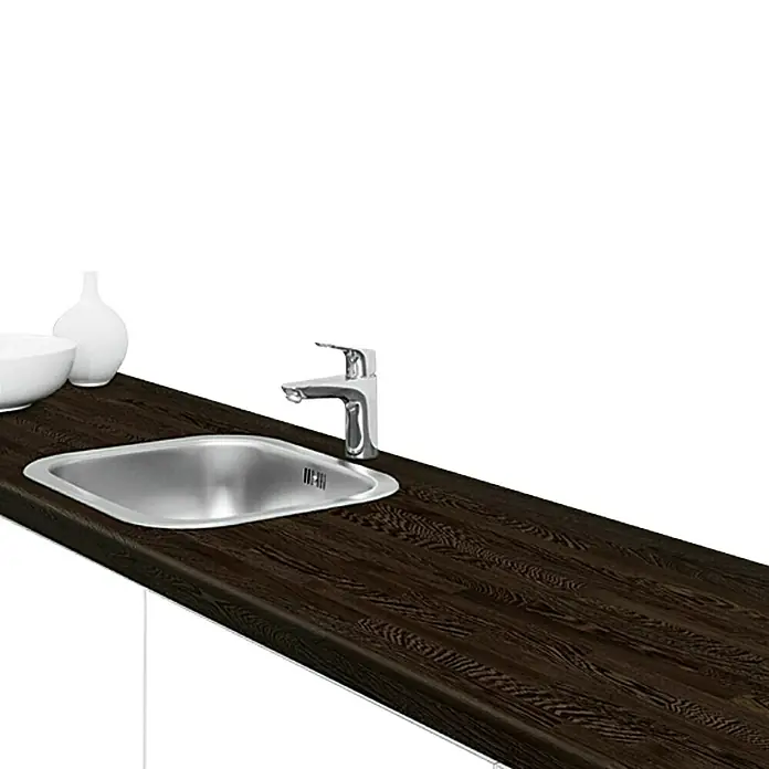 Resopal Premium Encimera de cocina al corte - Nakuro Block, Longitud máxima de la encimera: 365 cm, Espesor: 3,8 cm, Ancho: 60 cm - Foto ambiente
