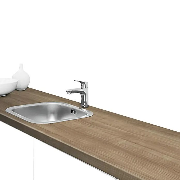 Resopal Basic Kuhinjska radna ploča po mjeri - Mono Deluxe, Maksimalna dimenzije rezanja: 365 cm, Debljina: 3,8 cm, Širina: 60 cm - Živopisni prikaz