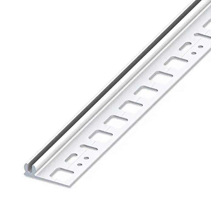 Trägerprofil - PVC, Innenhöhe: 5,5 - 8,5 mm, Weiß - Linke Seitenansicht