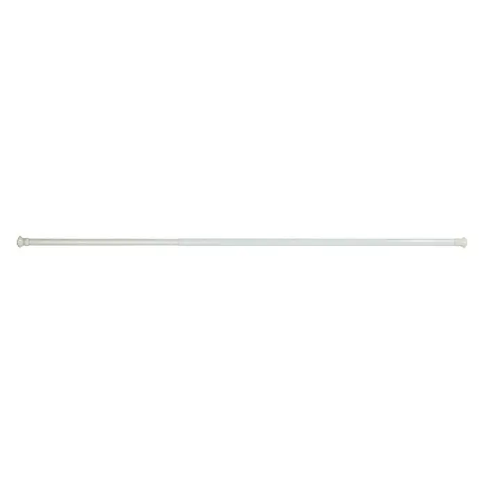 Venus Teleskopski nosač tuš zavjese - 110 cm - 185 cm, Promjer: 28 mm, Bijele boje - Pogled odozgo
