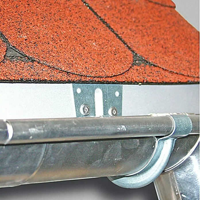 Sarei Dachrinnenhalter - Nennweite: 80 mm, Stahl, Verzinkt, Schrauben - Anwendungsbeispiel