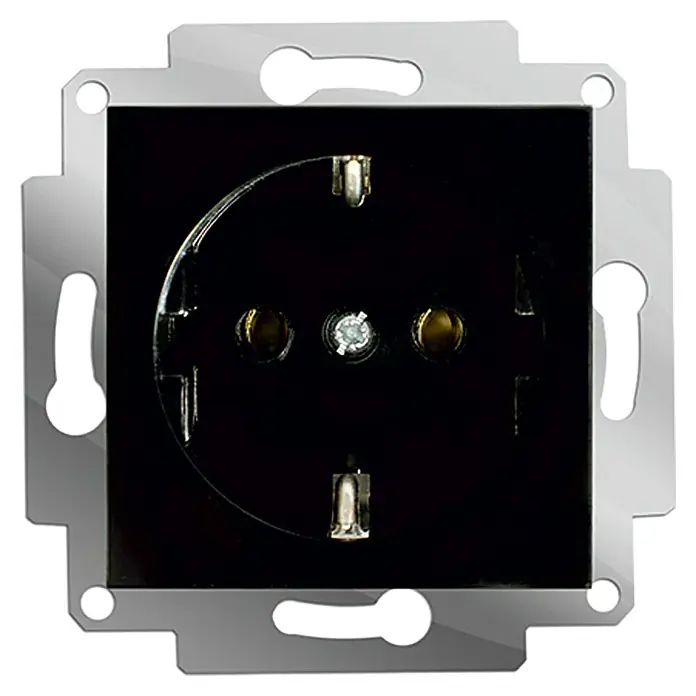 Voltomat ART Steckdose - Schwarz, 1-fach, Kunststoff, IP20