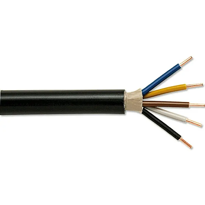 Podzemni kabel po dužnom metru - NYY-J5x2,5, Crne boje