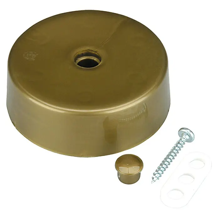 Voltomat Verteilerbaldachin - Gold, Durchmesser: 73 mm - Ansicht von oben
