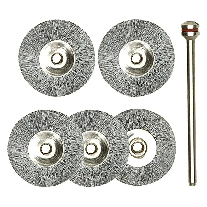 Proxxon Čelična četka No 28952 - Čelik, 22 mm, 5 Kom. - Pogled sprijeda