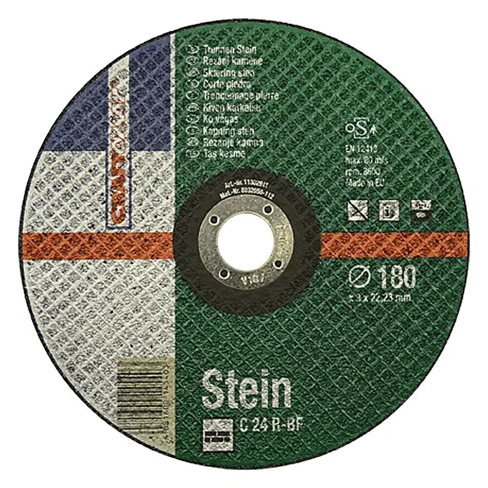 Craftomat Rezni disk C 24R-BF - Prikladno za: Materijali za gradilište, 180 mm, Debljina plohe: 3 mm, 1 Kom. - Pogled sprijeda