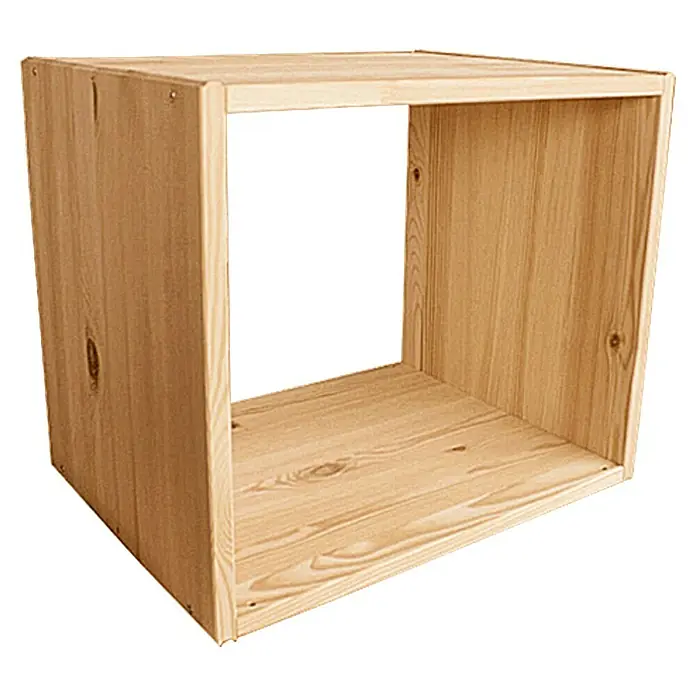 Regalux Regalna kocka - 45,6 x 35 x 39 cm, Crnogorično drvo