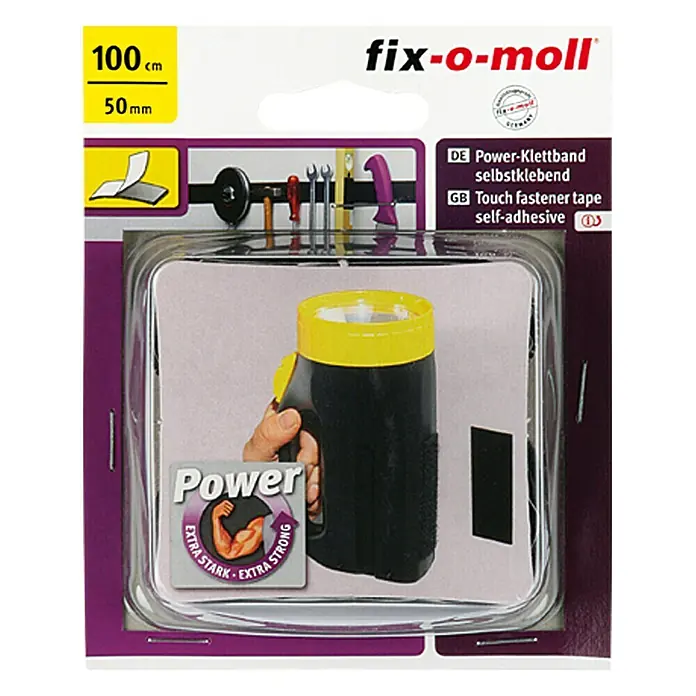 Fix-o-moll Višenamjenska traka Power - 1 m x 50 mm, Samoljepljivo - Pogled sprijeda