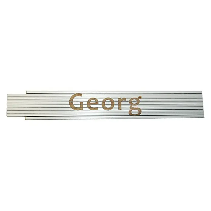 Zollstock - Aufdruck: Georg, 2 m - Ansicht von oben
