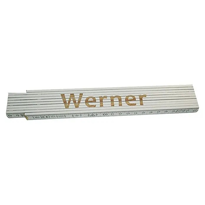 Zollstock - Aufdruck: Werner, 2 m - Ansicht von oben