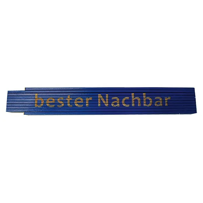 Zollstock - Aufdruck: Bester Nachbar, Länge: 2 m - Rechte Seitenansicht