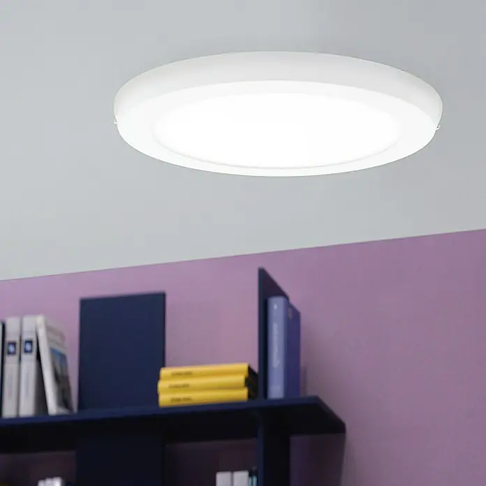 Tween Light Led-plafondlamp, rond Tinus - 16,47 W, Ø x h: 22,5 cm x 35 mm, Wit, Warm wit