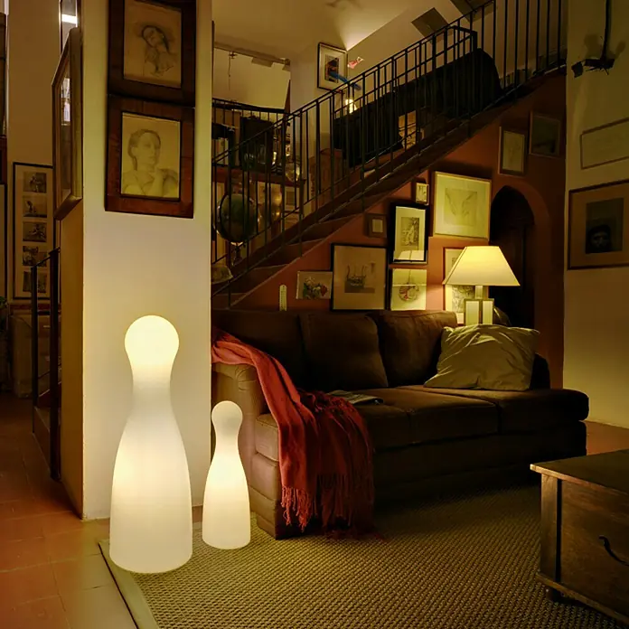 Design-Außenleuchte Pol 80 - Höhe: 80 cm, 24 W, Warmweiß - Vorderansicht