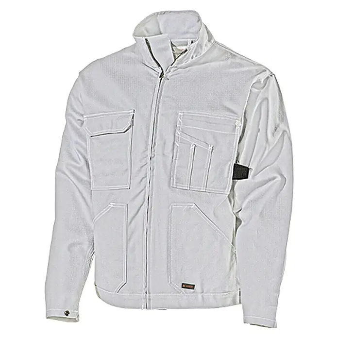 L.Brador Arbeitsjacke 2021 B - S, Weiß, Baumwolle