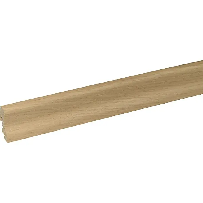 Profiles and more Furnierleiste SU18L Eiche Weiß - 2,5 m x 18,5 mm x 38,5 mm, Geschwungen - Linke Seitenansicht