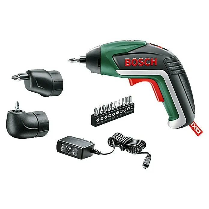 Bosch Akkuschrauber IXO V Full Set - 3,6 V, 1 Akku, 1,5 Ah, Leerlaufdrehzahl: 0 U/min - 215 U/min, 14 -tlg.