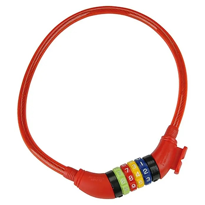 Fischer Zahlen-Seilschloss - Länge: 60 cm, Durchmesser: 10 mm - Ansicht von oben