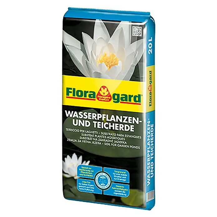 Floragard Wasserpflanzen- & Teicherde - 20 l - Vorderansicht