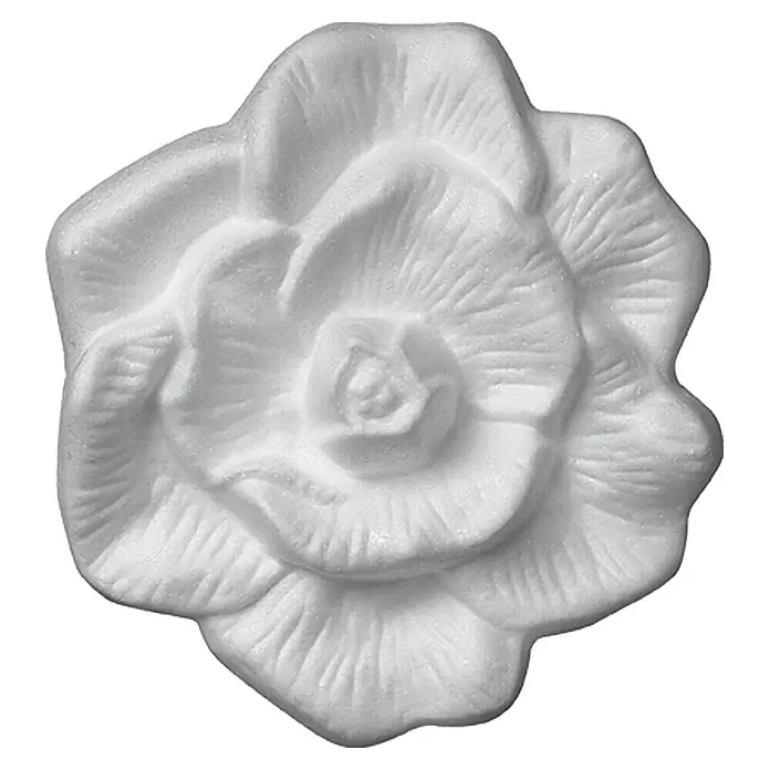 Decosa 3D-Wandtattoo - Rose, 13,5 x 13,5 cm, Expandiertes Polystyrol (EPS), 2 Stk. - Vorderansicht