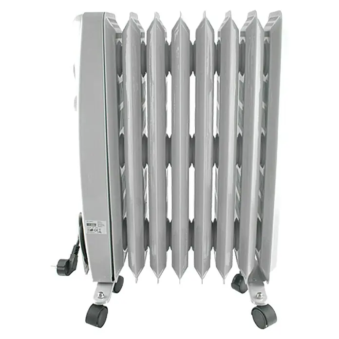 Voltomat HEATING Radiador - 1.500 W, Número de elementos: 8 ud., Blanco - Vista de perfil derecho