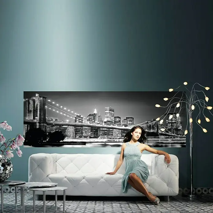 Komar Fototapete Brooklyn Bridge - 4 -tlg., B x H: 368 x 127 cm, Papier - Vorderansicht
