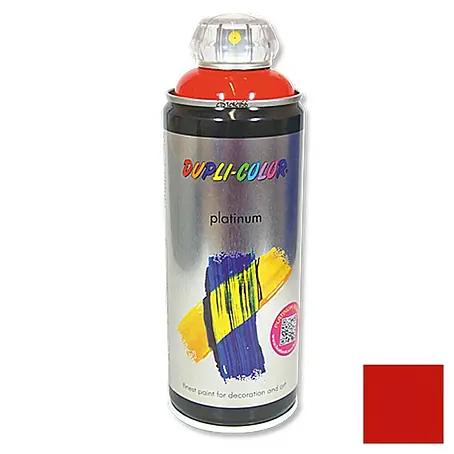 Dupli-Color Platinum Kleurlak, spray platinum RAL 3020 Verkeersrood