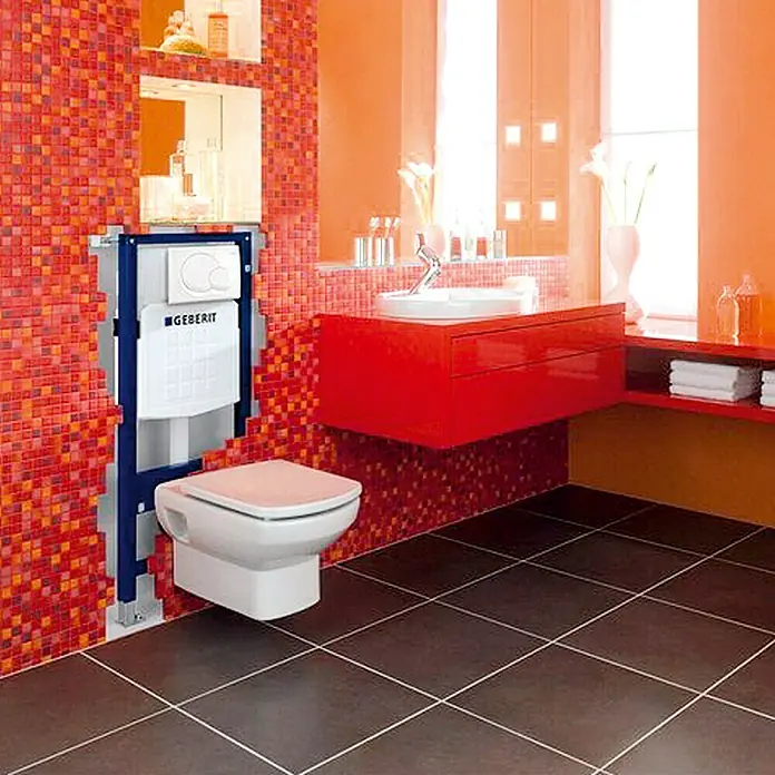 Geberit Duofix Ugradbeni vodokotlić UP320 - 2-količinsko ispiranje, 12 x 50 x 112 cm - Živopisni prikaz