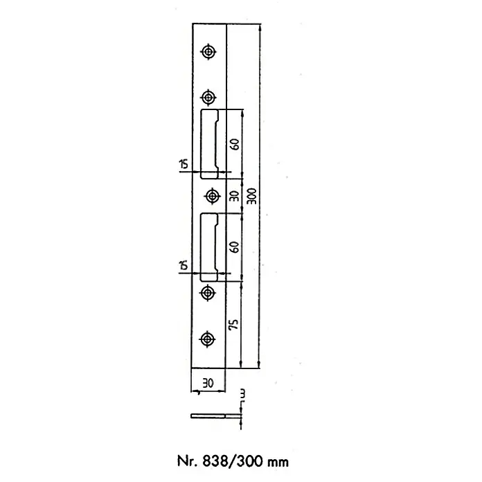 Stabilit Lappenblech - 300 x 30 mm, Universell einsetzbar