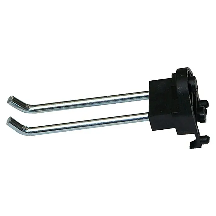 Küpper Lochwandhaken 7203 - Passend für: Küpper Stahlblech-Lochwand, Länge: 75 mm, 4 -tlg. - Vorderansicht
