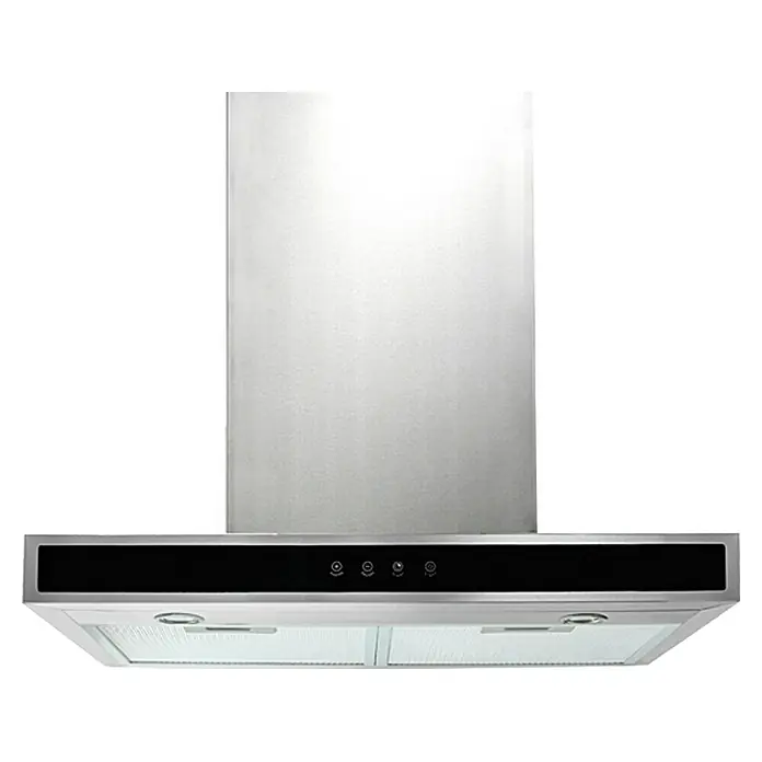 Respekta Blockhaube CH44060-60 GA - Breite: 59,5 cm, Max. Luftleistung: 574,22 m³/h im Normalbetrieb, Schwarz/Edelstahl